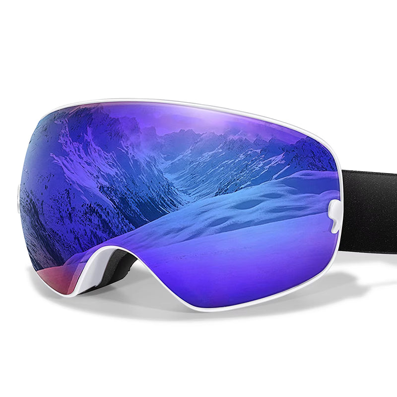 RosGlaco Frameless Panoramic Anti-Fog Ski Goggles