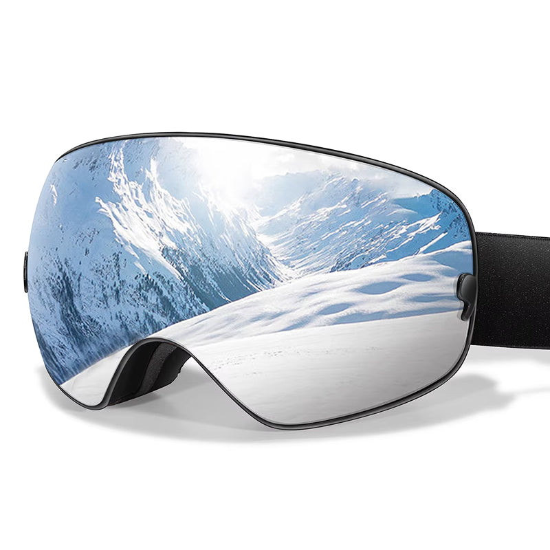 RosGlaco Frameless Panoramic Anti-Fog Ski Goggles