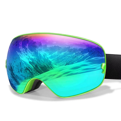 RosGlaco Frameless Panoramic Anti-Fog Ski Goggles