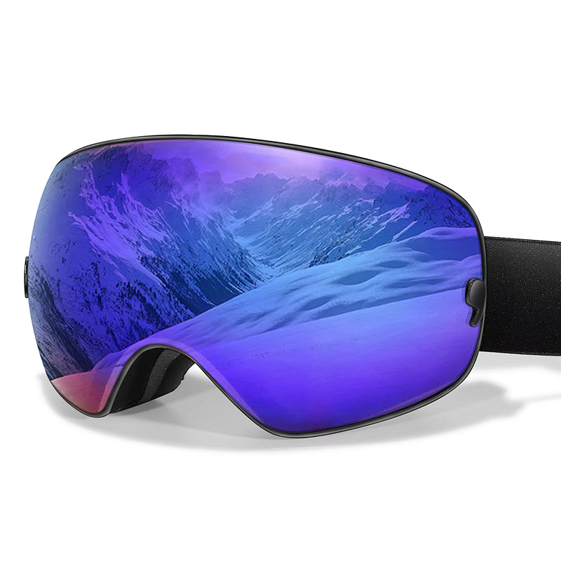 RosGlaco Frameless Panoramic Anti-Fog Ski Goggles