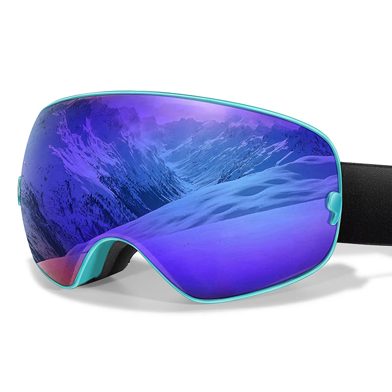 RosGlaco Frameless Panoramic Anti-Fog Ski Goggles
