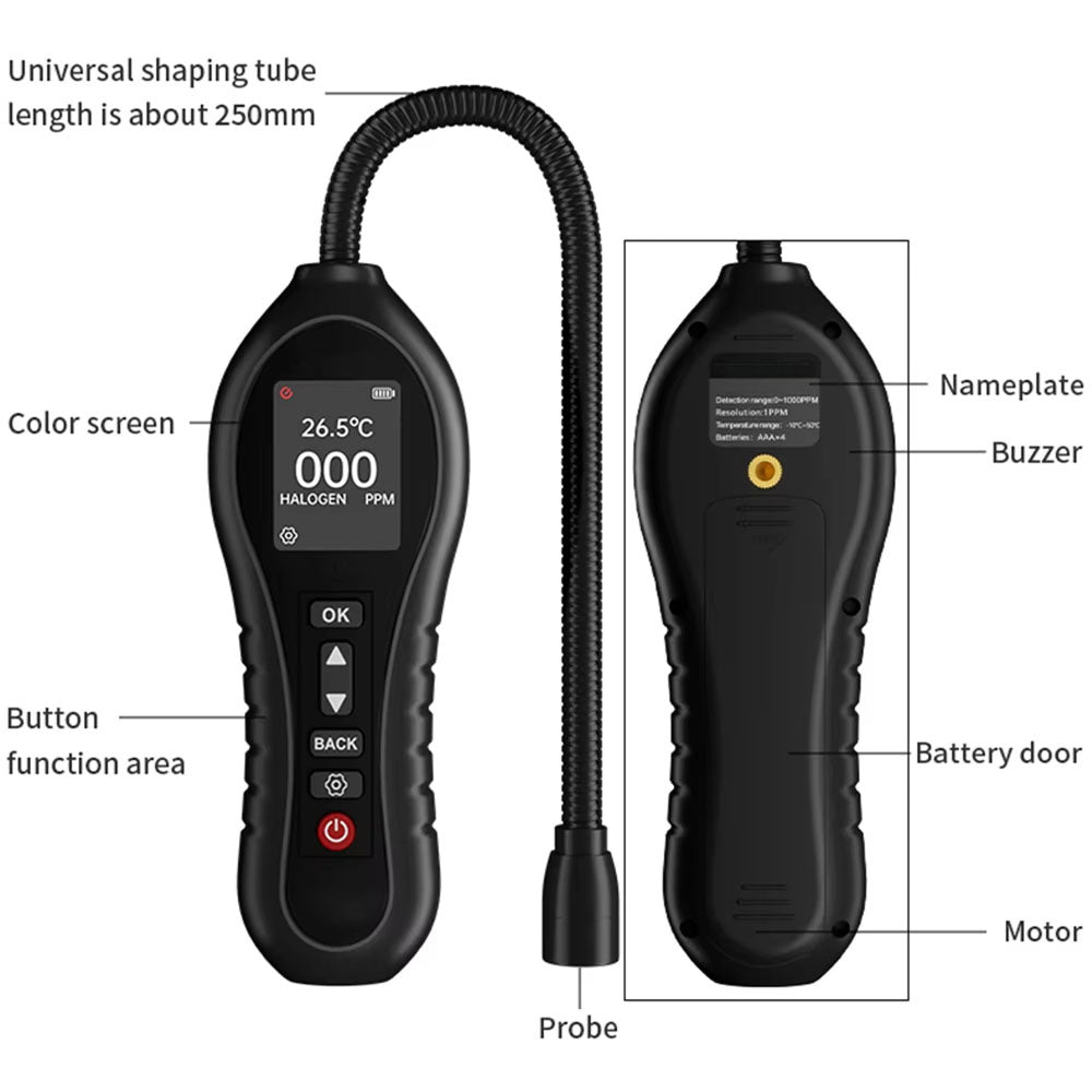 SafeNoil 1 PPM Precision HVAC & Automotive Leak Detector