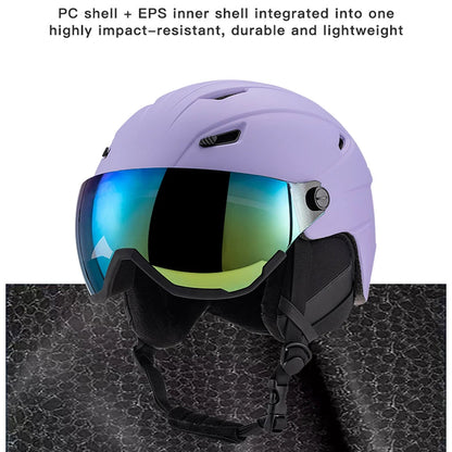SafexSki Dual-Layer Protected Ski Helmet with Anti-Fog Visor