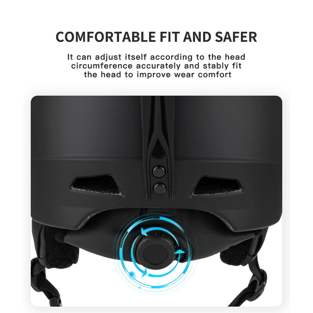 SafexSki Dual-Layer Protected Ski Helmet with Anti-Fog Visor