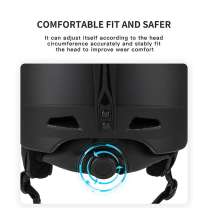 SafexSki Dual-Layer Protected Ski Helmet with Anti-Fog Visor