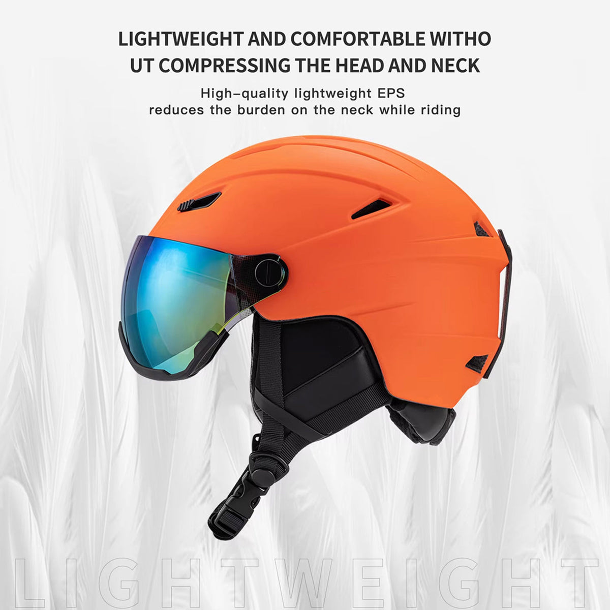 SafexSki Dual-Layer Protected Ski Helmet with Anti-Fog Visor