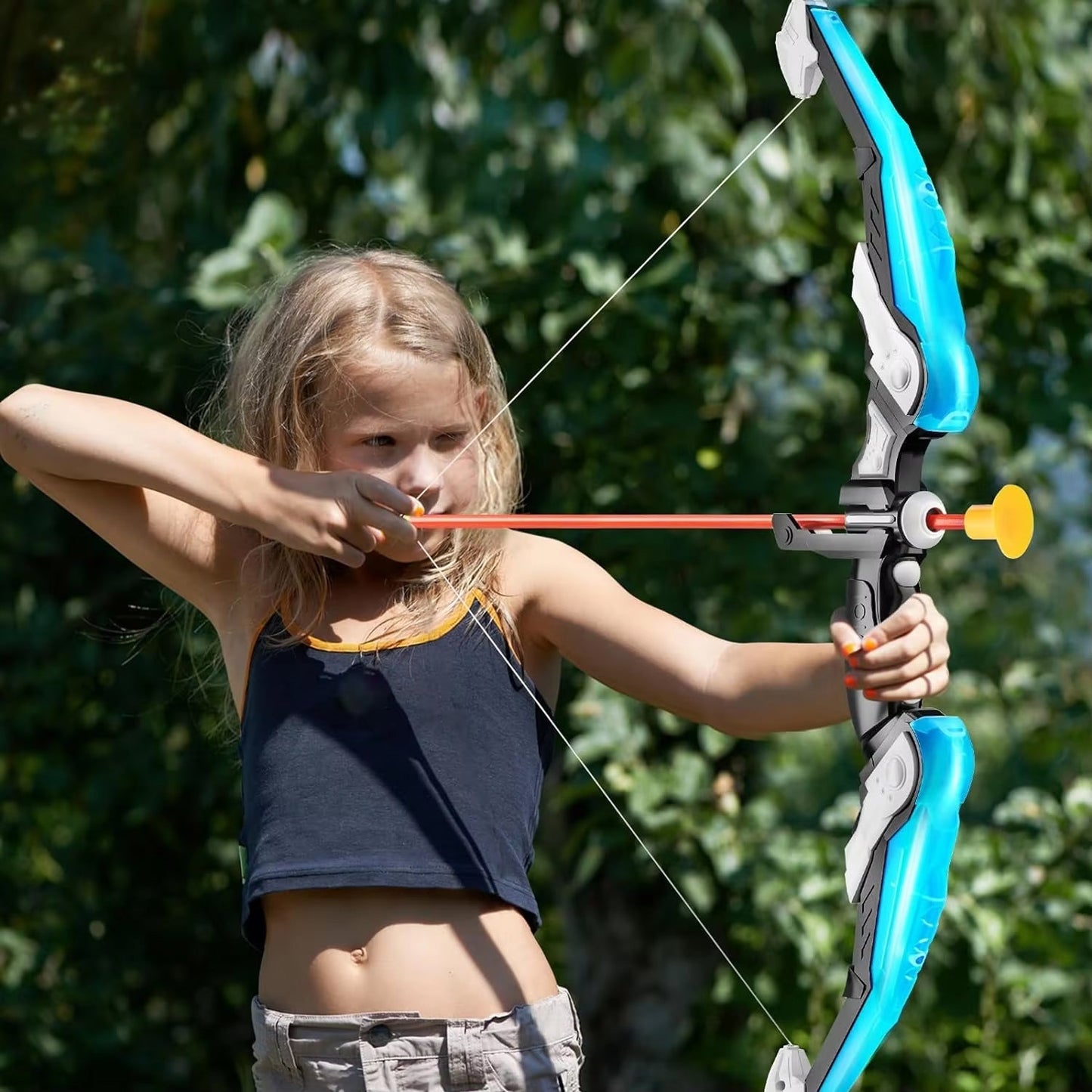 ShotExci Kids Archery Set with LED Bow and 10 Suction Cup Arrows