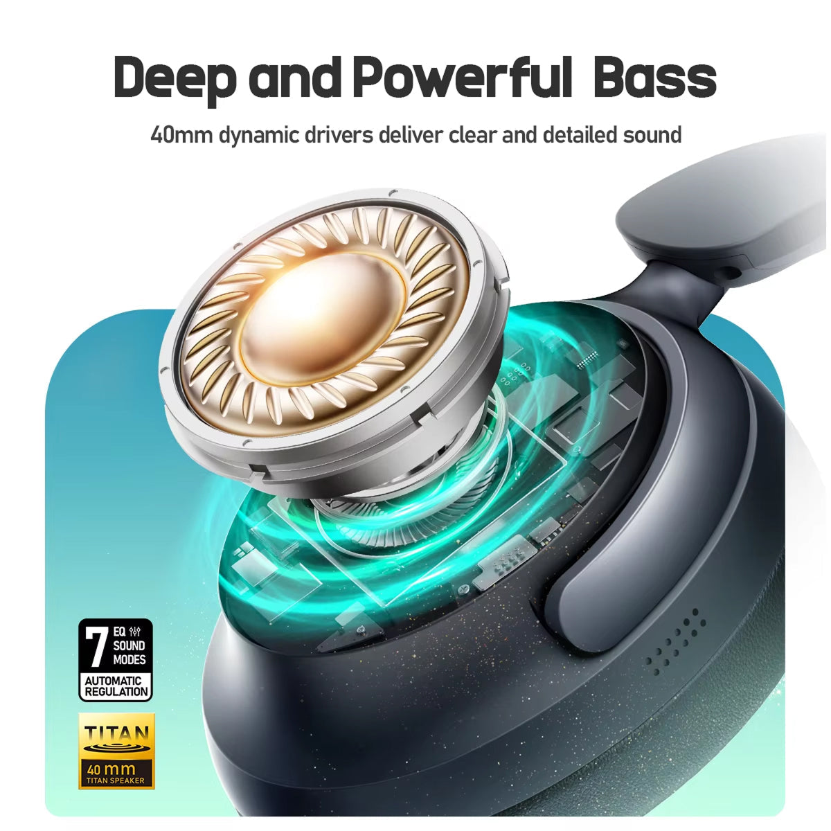 SilentBeat Hybrid ANC Headphones 80-Hour Battery UK