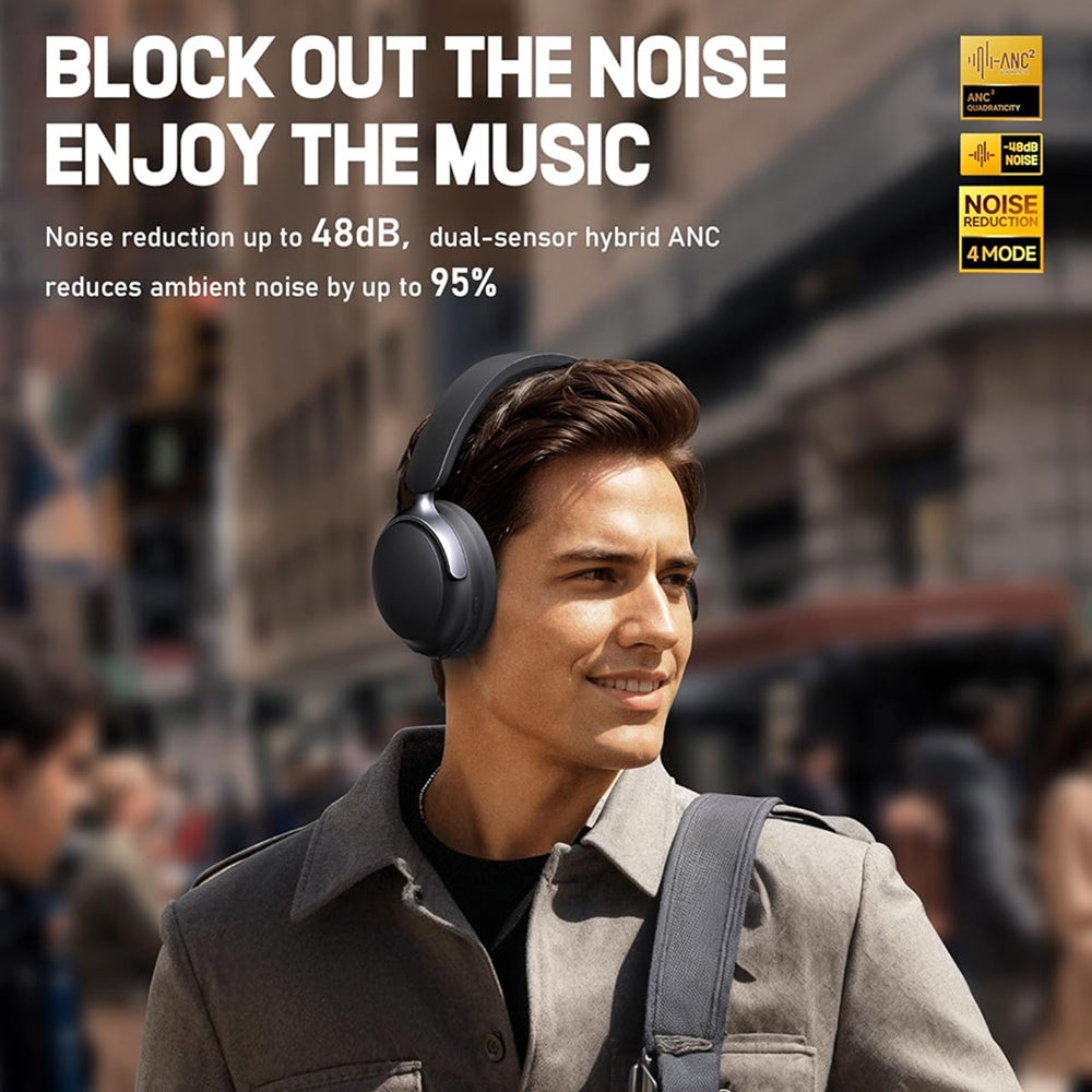SilentBeat Hybrid ANC Headphones 80-Hour Battery UK