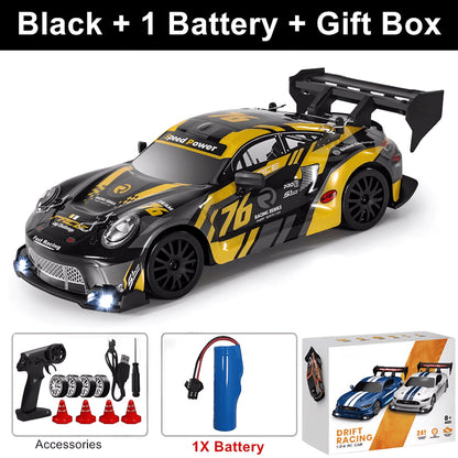 SkidFlux 4WD High-Speed RC Drift Car with LED Lights