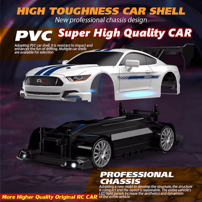 SkidFlux 4WD High-Speed RC Drift Car with LED Lights
