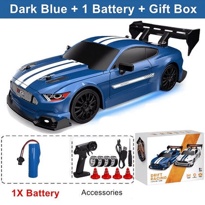 SkidFlux 4WD High-Speed RC Drift Car with LED Lights