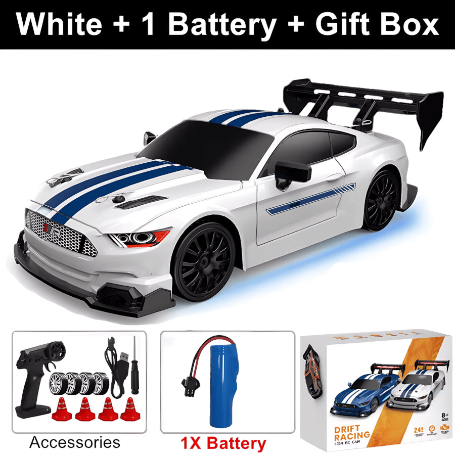 SkidFlux 4WD High-Speed RC Drift Car with LED Lights