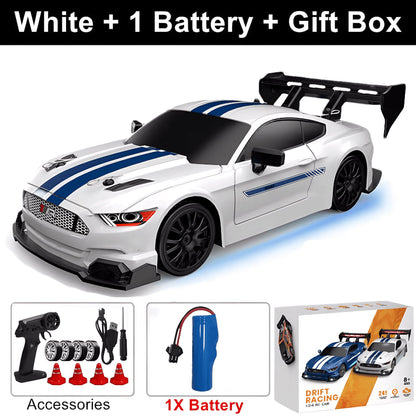 SkidFlux 4WD High-Speed RC Drift Car with LED Lights