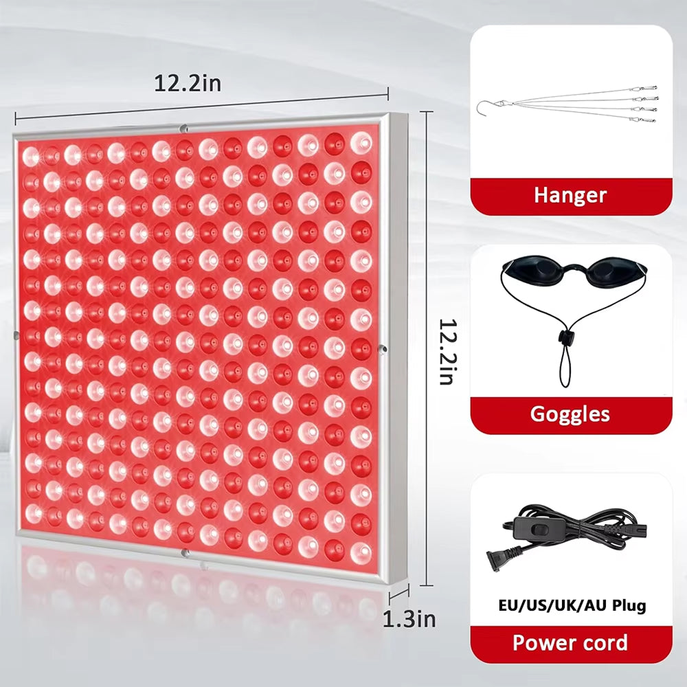 Solispani 45W Dual Wavelength Red Light Therapy Panel for Skin & Relief