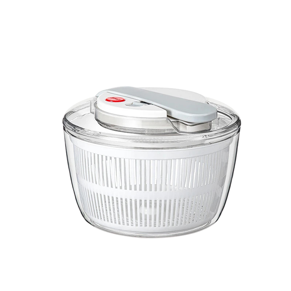SpiSalix Large Salad Spinner – Easy-Lever Crank, Non-Slip Base & BPA-Free Vegetable Washer