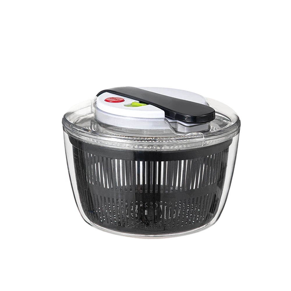 SpiSalix Large Salad Spinner – Easy-Lever Crank, Non-Slip Base & BPA-Free Vegetable Washer