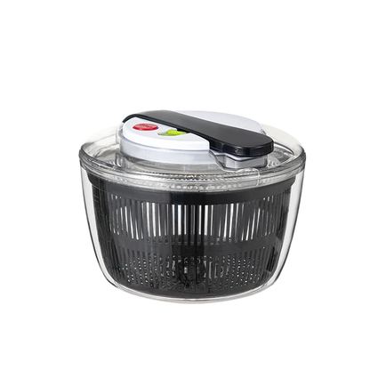 SpiSalix Large Salad Spinner – Easy-Lever Crank, Non-Slip Base & BPA-Free Vegetable Washer