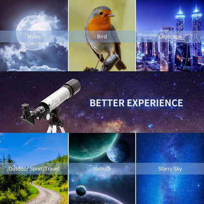 StarySeek Portable 90X High-Power Beginner Telescope