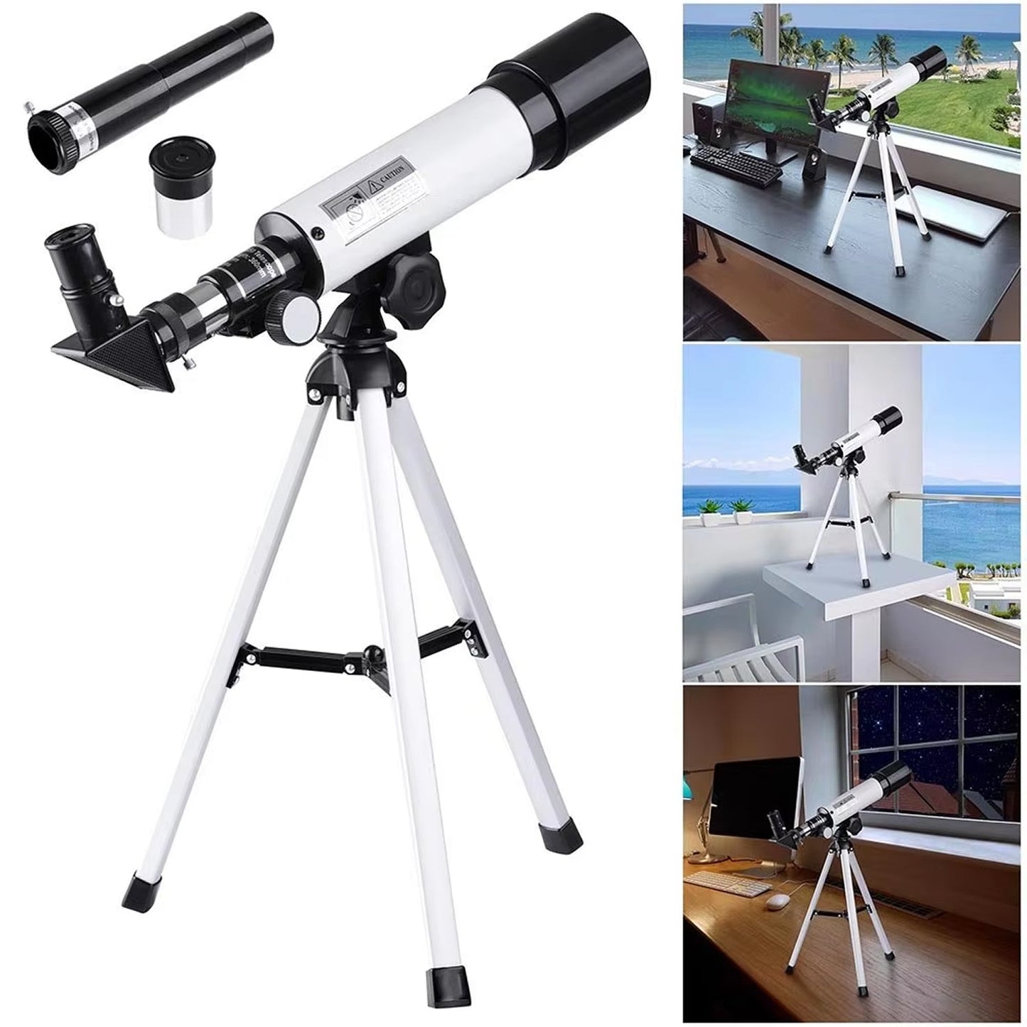 StarySeek Portable 90X High-Power Beginner Telescope