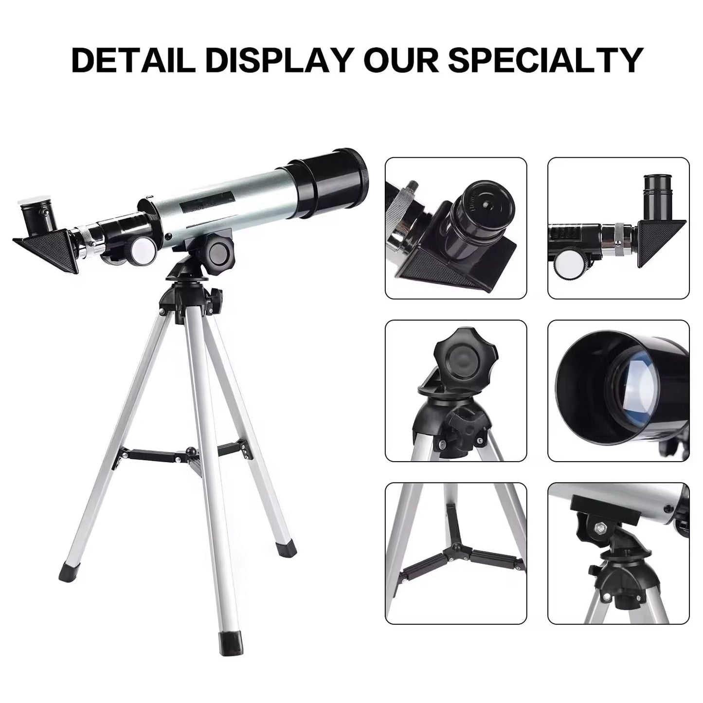StarySeek Portable 90X High-Power Beginner Telescope