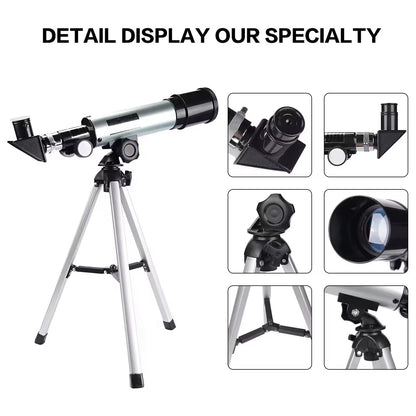 StarySeek Portable 90X High-Power Beginner Telescope