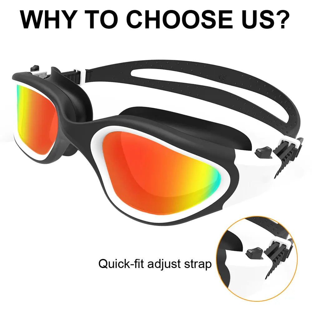 SwiGoxim Anti-Fog Polarised Swim Goggles with UV Protection