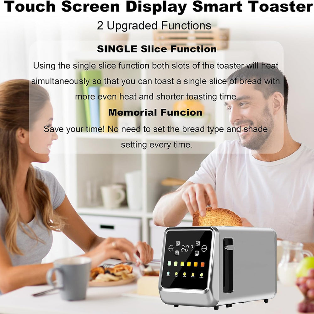 SwinLide Smart Toaster with LCD Touchscreen and 6 Shade Levels