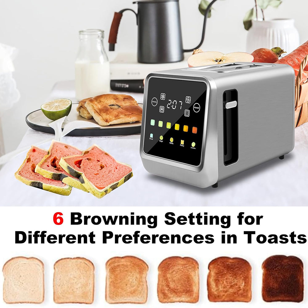 SwinLide Smart Toaster with LCD Touchscreen and 6 Shade Levels