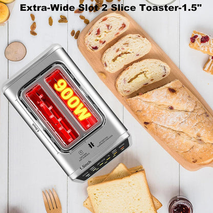 SwinLide Smart Toaster with LCD Touchscreen and 6 Shade Levels