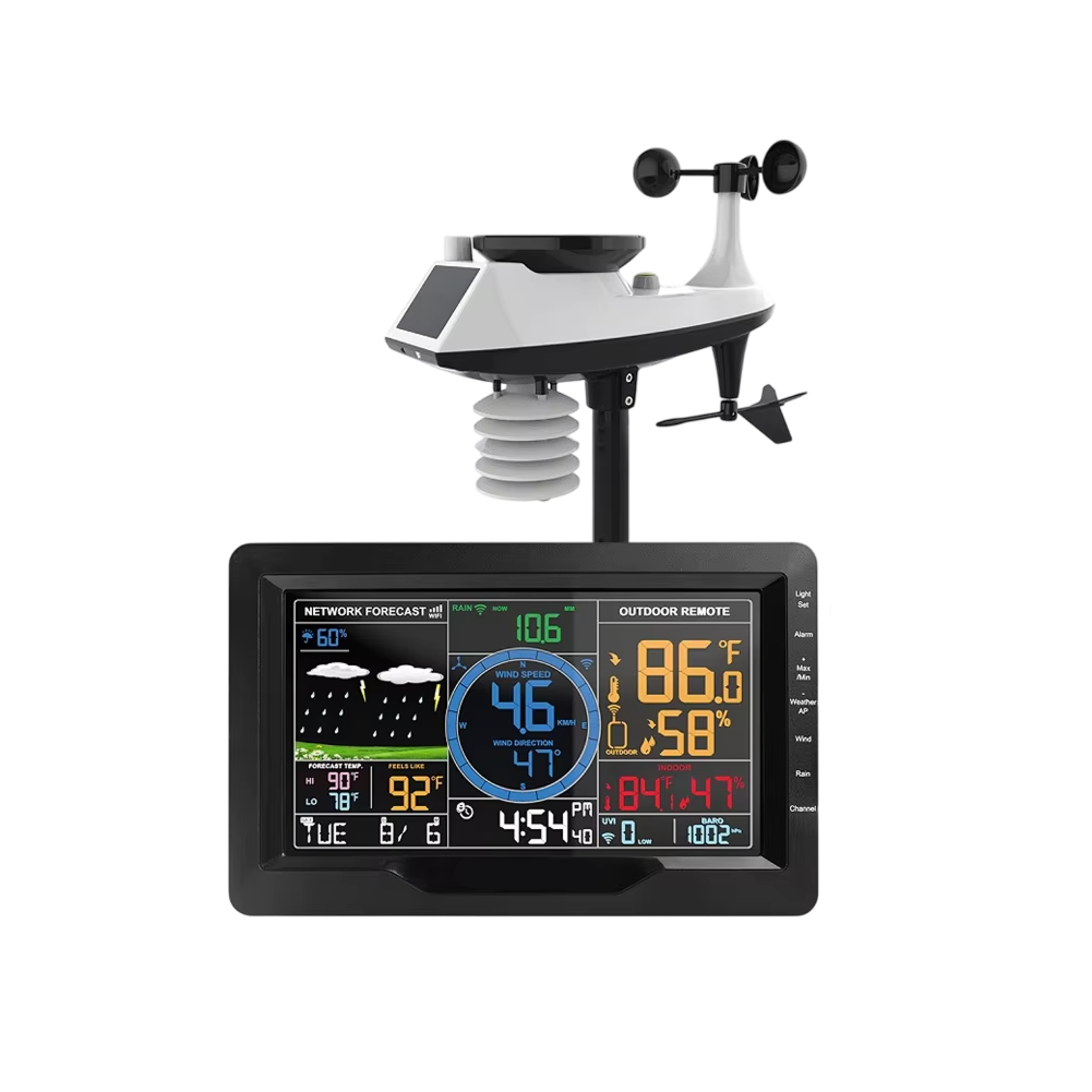 TaciAtmos 8-in-1 Professional Wi-Fi Weather Station