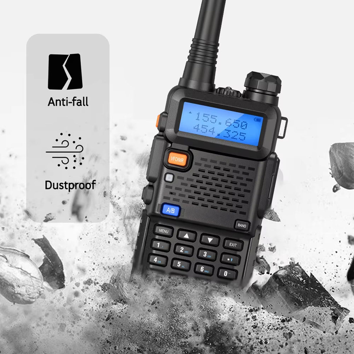 TalkoTake Long Range Dual-Band GMRS Radio for Professionals