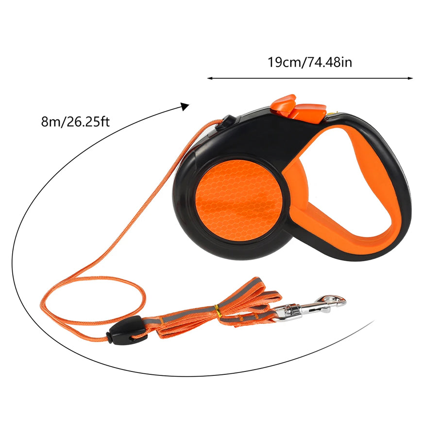 TanisPup 8m Retractable Dog Leash with Tangle-Free Technology