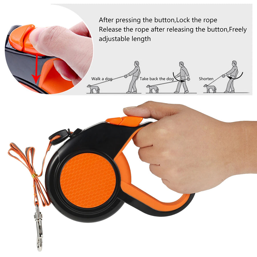TanisPup 8m Retractable Dog Leash with Tangle-Free Technology