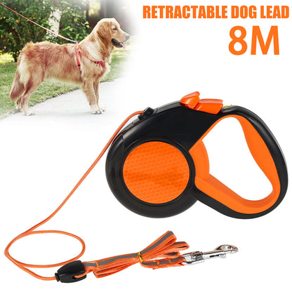TanisPup 8m Retractable Dog Leash with Tangle-Free Technology