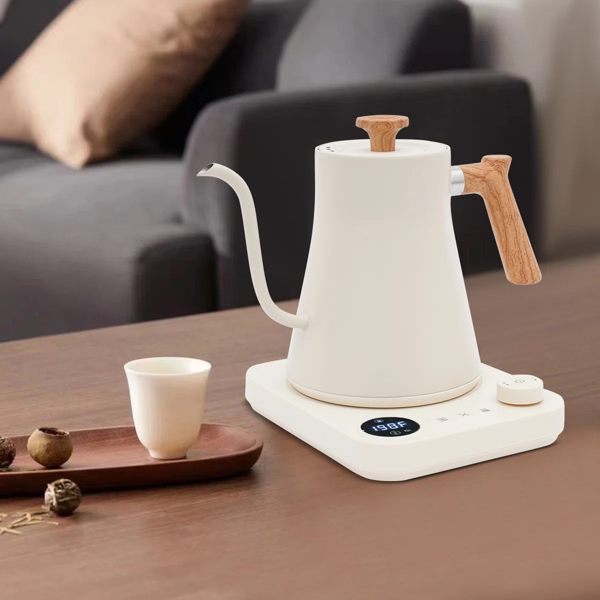 Teaketrix 1200W Gooseneck Travel Kettle with Precise Temp Control