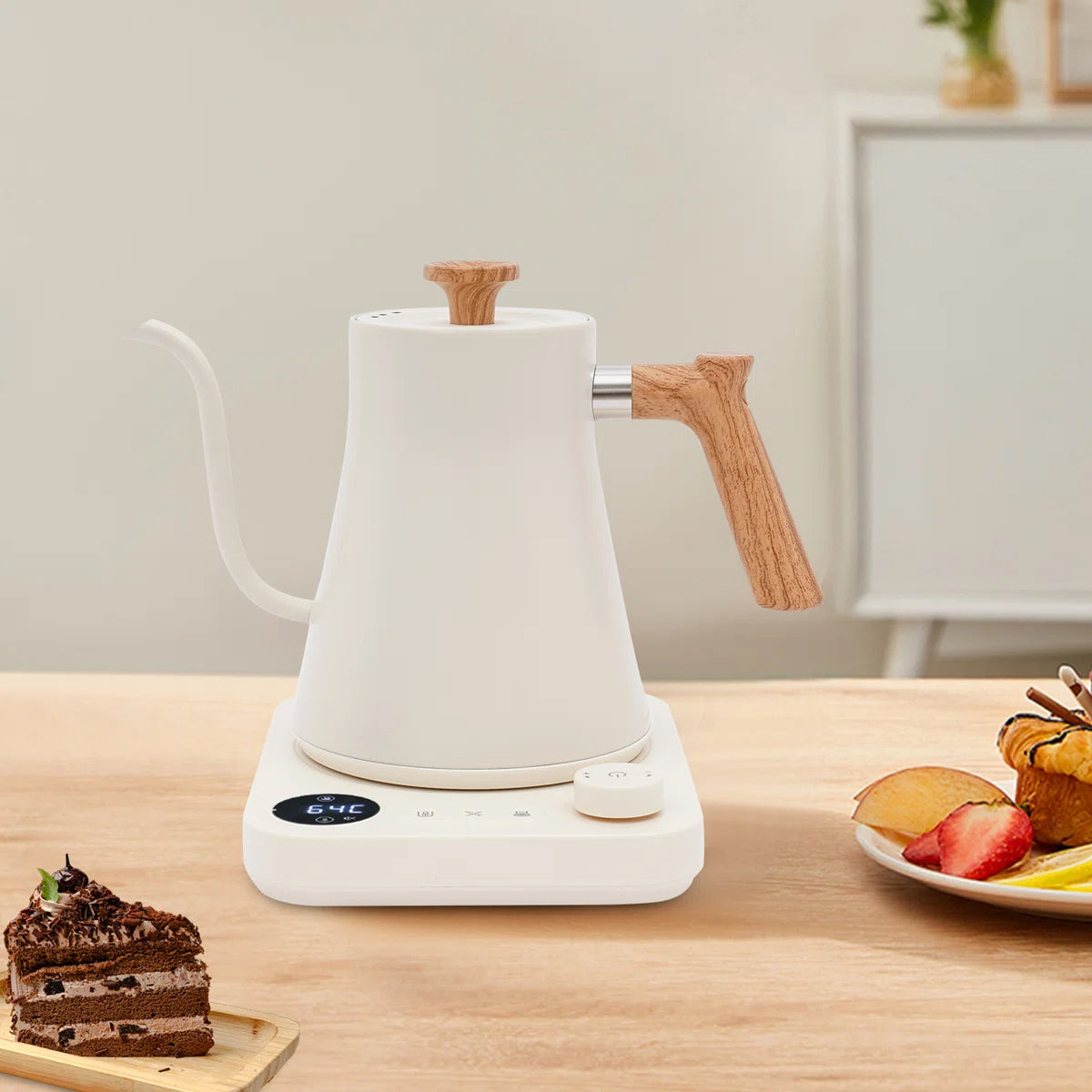 Teaketrix 1200W Gooseneck Travel Kettle with Precise Temp Control