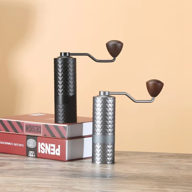 TenoSilve Precision Manual Coffee Grinder HRC58 Burrs