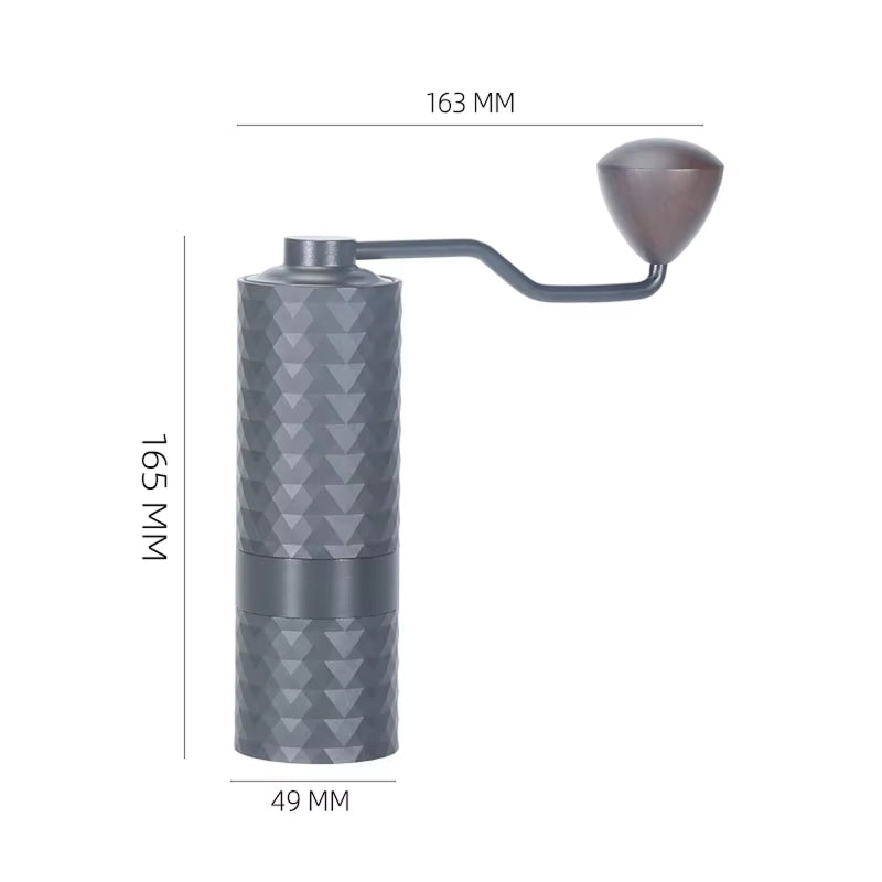 TenoSilve Precision Manual Coffee Grinder HRC58 Burrs