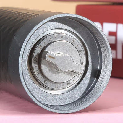 TenoSilve Precision Manual Coffee Grinder HRC58 Burrs
