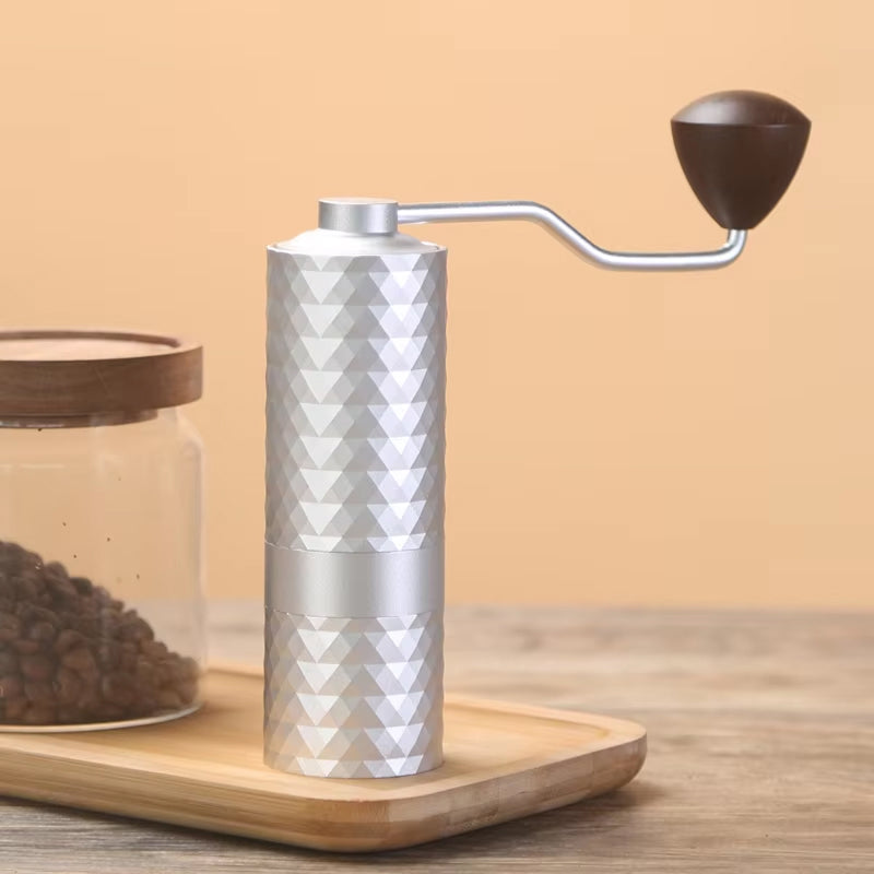 TenoSilve Precision Manual Coffee Grinder HRC58 Burrs