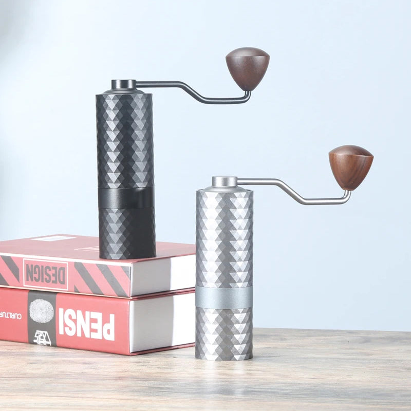 TenoSilve Precision Manual Coffee Grinder HRC58 Burrs