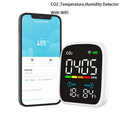 Tilleroic 8-in-1 Wi-Fi Air Quality Monitor & VOC Detector