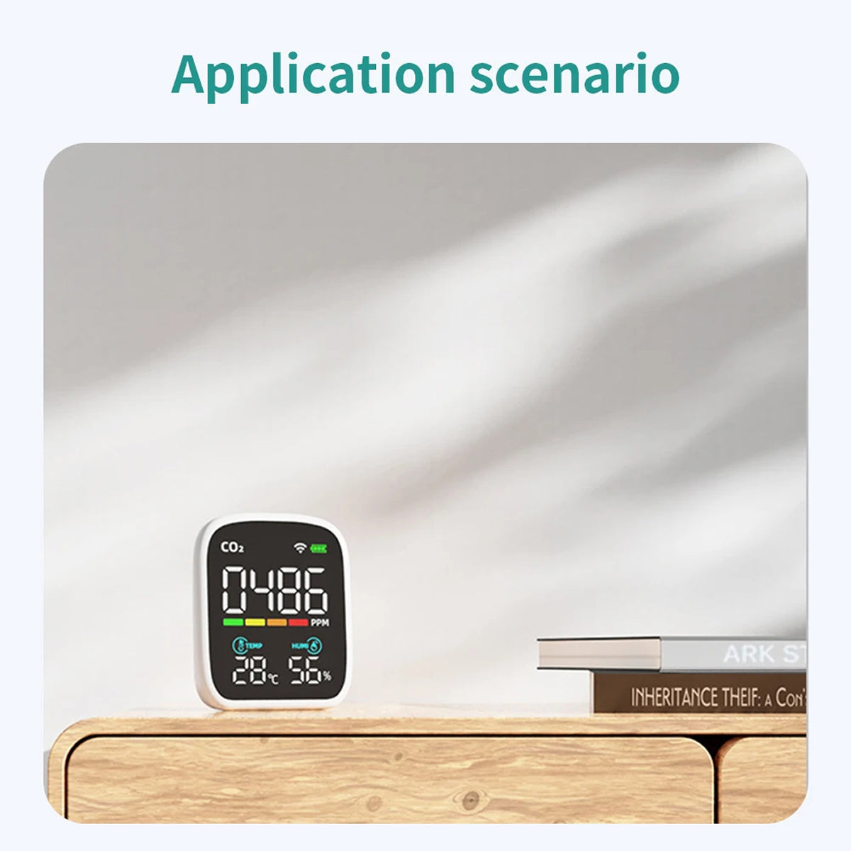 Tilleroic 8-in-1 Wi-Fi Air Quality Monitor & VOC Detector
