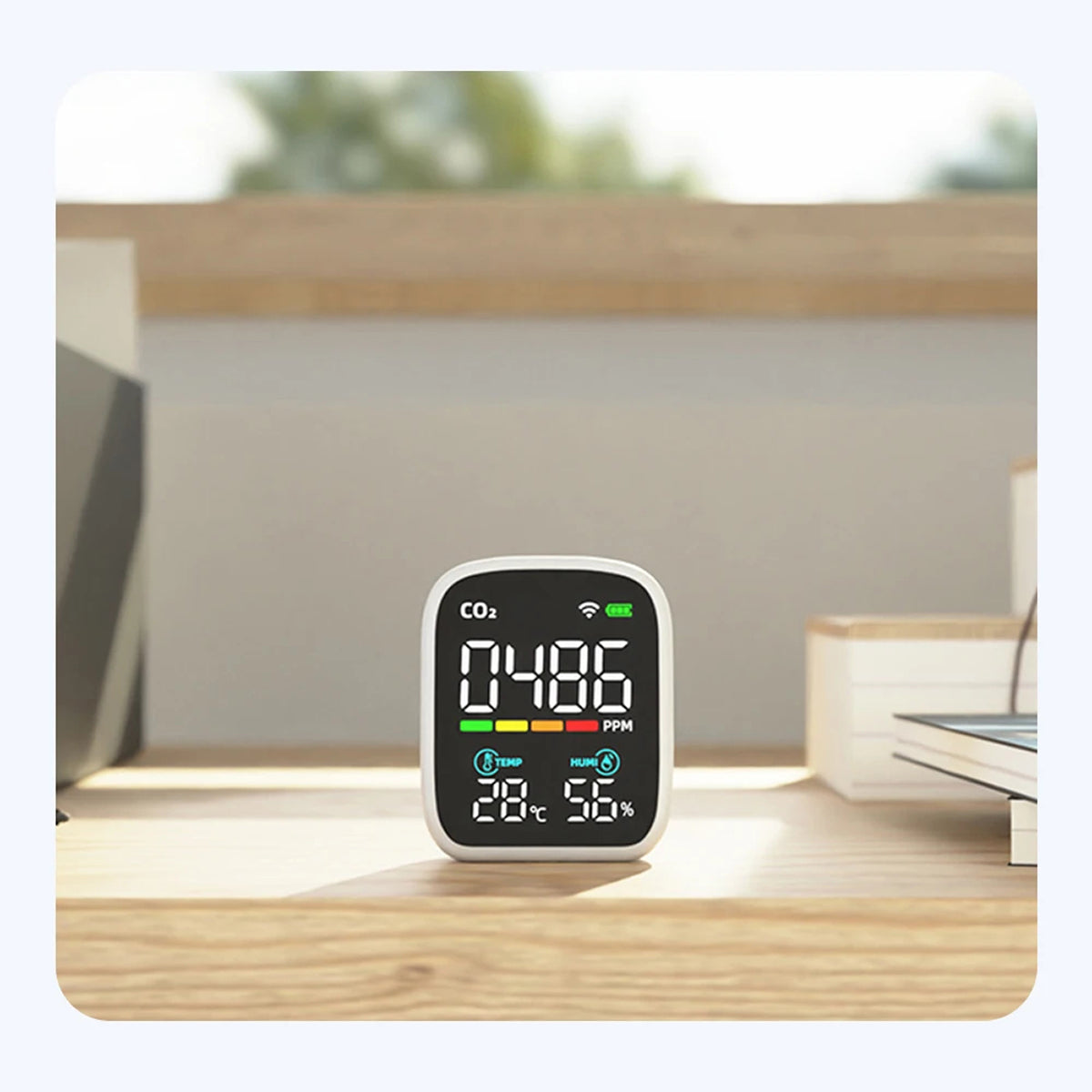 Tilleroic 8-in-1 Wi-Fi Air Quality Monitor & VOC Detector