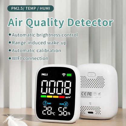 Tilleroic 8-in-1 Wi-Fi Air Quality Monitor & VOC Detector