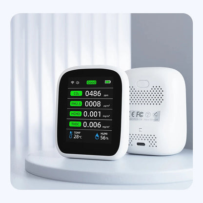 Tilleroic 8-in-1 Wi-Fi Air Quality Monitor & VOC Detector