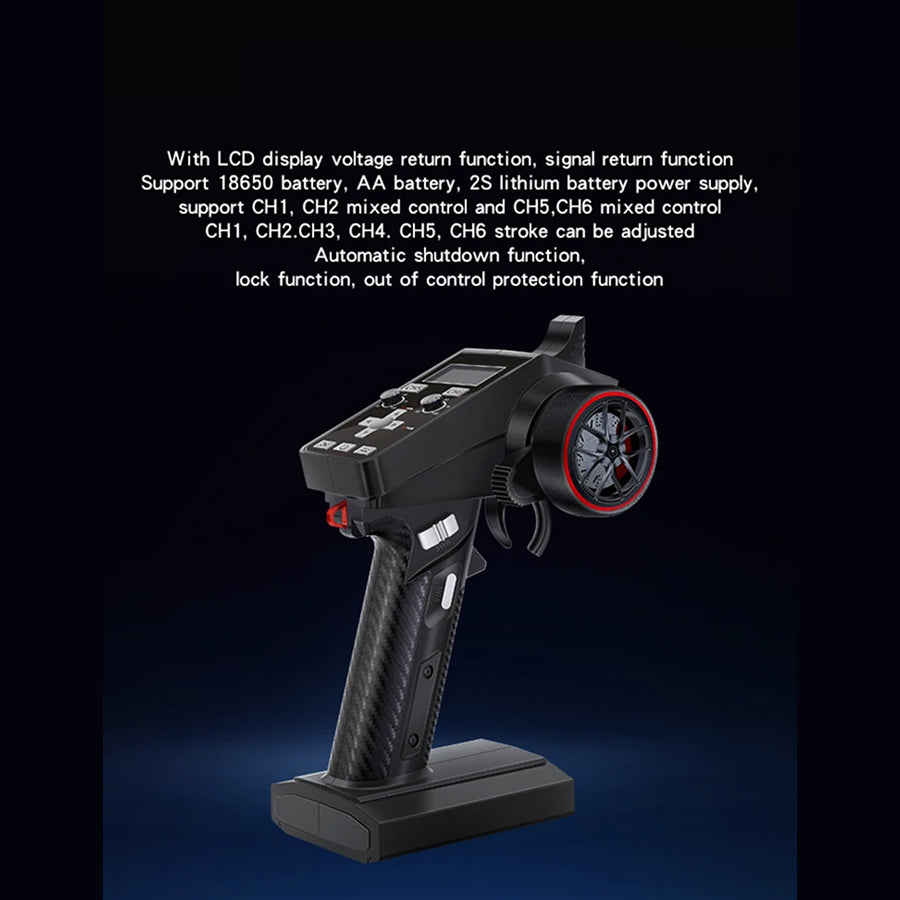 TixiSignal 6CH 2.4G FHSS RC Transmitter for Cars & Boats