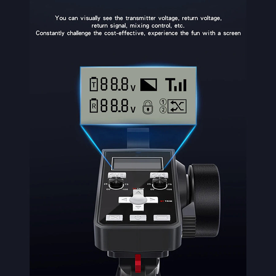 TixiSignal 6CH 2.4G FHSS RC Transmitter for Cars & Boats