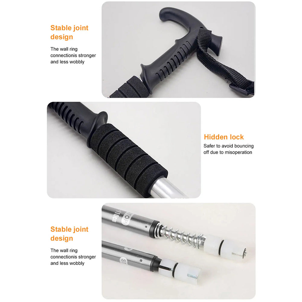 TrekPixin Lightweight Foldable Aluminum Hiking Pole